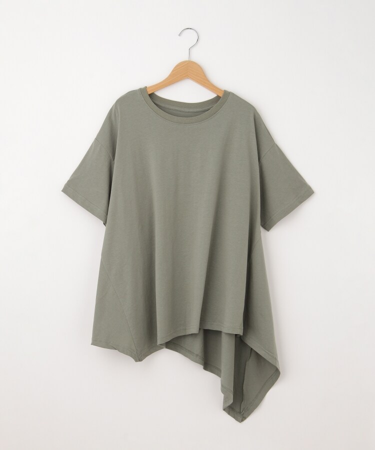 オフプライスストア(ウィメン)(OFF PRICE STORE(Women))のmitis（ミティス） アシンメトリー半袖プルオーバー（GR）1