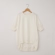 オフプライスストア(ウィメン)(OFF PRICE STORE(Women))のmitis（ミティス） バックロング半袖プルオーバー アイボリー(004)