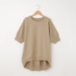 オフプライスストア(ウィメン)(OFF PRICE STORE(Women))のmitis（ミティス） バックロング半袖プルオーバー ベージュ(052)