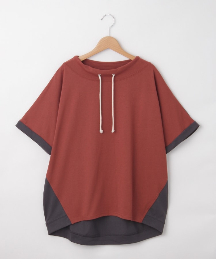 オフプライスストア(ウィメン)(OFF PRICE STORE(Women))のmyke（ミーカ） 配色ルーズハイネックプルオーバー【SALE/カジュアル/きれいめカジュアル/デイリー/ゆったりシルエット】1