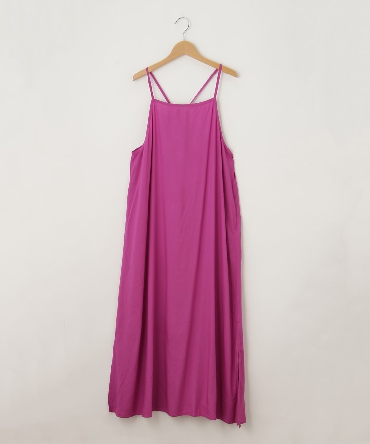 オフプライスストア(ウィメン)(OFF PRICE STORE(Women))のlil nina（リルニーナ） 無地後ろリボンキャミワンピース ピンク(072)