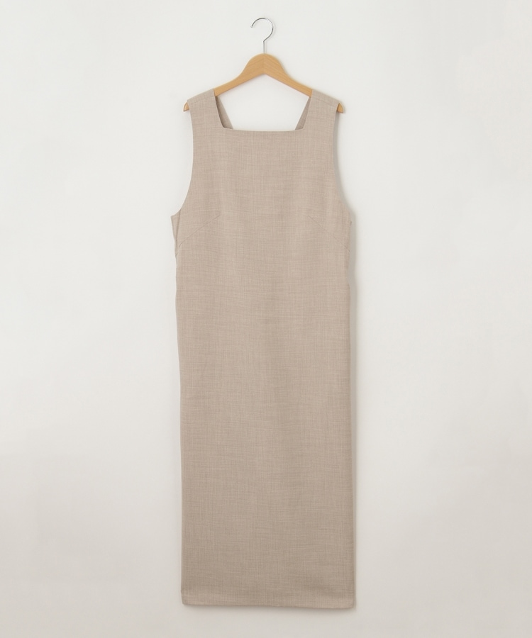 オフプライスストア(ウィメン)(OFF PRICE STORE(Women))のhunch（ハンチ） スクエアネックロングワンピース ベージュ(052)