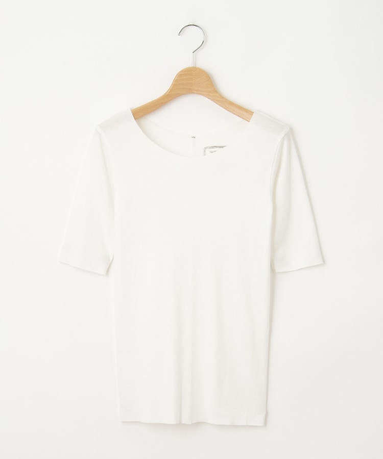 オフプライスストア(ウィメン)(OFF PRICE STORE(Women))のtumugu: （ツムグ） サイドシームレス5分袖インナー オフホワイト(003)