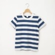 オフプライスストア(ウィメン)(OFF PRICE STORE(Women))のLAITERIE（レイトリー） コットン半袖ボーダーTシャツ【SALE/カジュアル/デイリー/トレンド/きれいめカジュアル】 インディゴ(292)