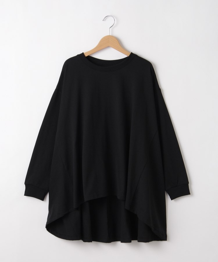 オフプライスストア(ウィメン)(OFF PRICE STORE(Women))のmyke（ミーカ） バック切り替えカットソー【SALE/セール/カジュアル/デイリー/トレンド/ルーズシルエット/ゆったり】 ブラック(019)