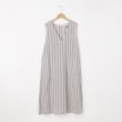 オフプライスストア(ウィメン)(OFF PRICE STORE(Women))のVent d' ouest per Leminor(ヴァンドウェスト パー ルミノール） 深Vネックストライプワンピース【SALE/セール/オフプライス/カジュアル/デイリー/トレンド】1