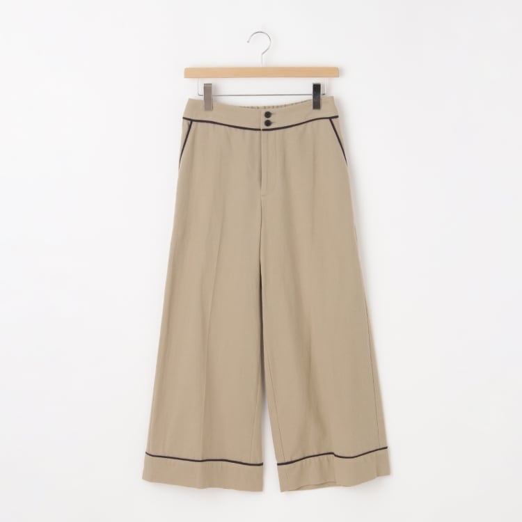 オフプライスストア(ウィメン)(OFF PRICE STORE(Women))のVent d' ouest per Leminor(ヴァンドウェスト パー ルミノール） 配色パイピングワイドパンツ フルレングスパンツ