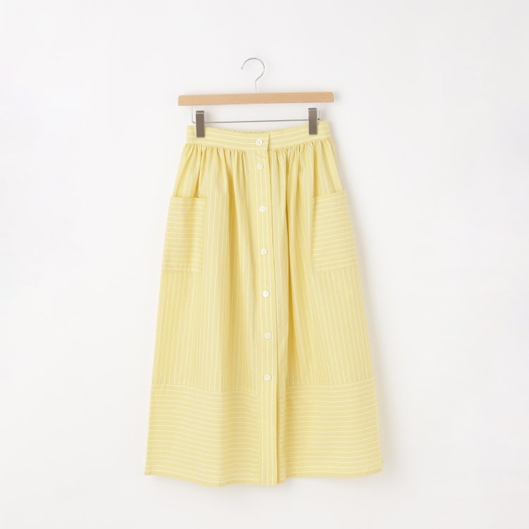 オフプライスストア(ウィメン)(OFF PRICE STORE(Women))のVent d' ouest per Leminor(ヴァンドウェスト パー ルミノール） ストライプ切り替えスカート マキシ・ロングスカート