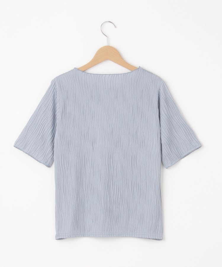 オフプライスストア(ウィメン)(OFF PRICE STORE(Women))のmitis（ミティス） ウェーブジャガードクルーネックカットソー【SALE/セール/カジュアル/デイリー/トレンド/きれいめカジュアル】2