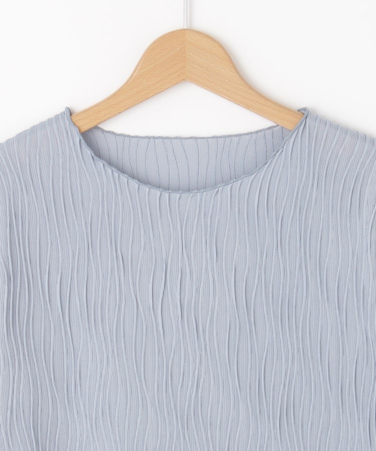オフプライスストア(ウィメン)(OFF PRICE STORE(Women))のmitis（ミティス） ウェーブジャガードクルーネックカットソー【SALE/セール/カジュアル/デイリー/トレンド/きれいめカジュアル】3