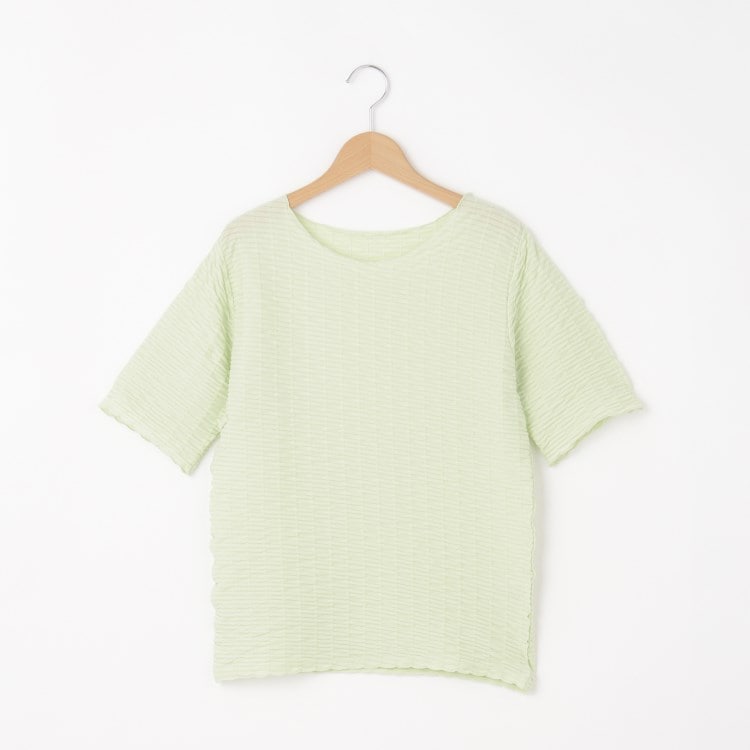 オフプライスストア(ウィメン)(OFF PRICE STORE(Women))のmitis（ミティス） シャーリングクルーネックカットソー【SALE/セール/カジュアル/デイリー/トレンド/きれいめカジュアル】 カットソー
