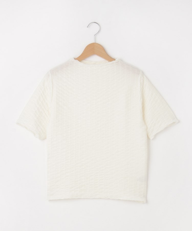 オフプライスストア(ウィメン)(OFF PRICE STORE(Women))のmitis（ミティス） シャーリングボトルネックカットソー【SALE/セール/カジュアル/デイリー/トレンド/きれいめカジュアル】 アイボリー(004)