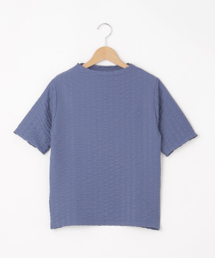 オフプライスストア(ウィメン)(OFF PRICE STORE(Women))のmitis（ミティス） シャーリングボトルネックカットソー【SALE/セール/カジュアル/デイリー/トレンド/きれいめカジュアル】 ブルー(092)
