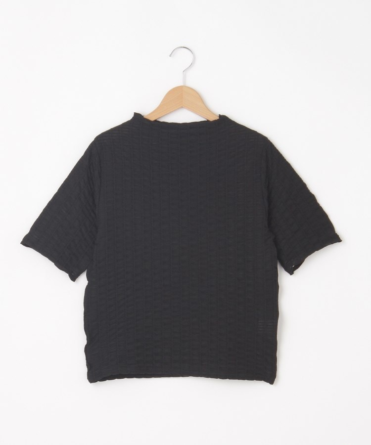 オフプライスストア(ウィメン)(OFF PRICE STORE(Women))のmitis（ミティス） シャーリングボトルネックカットソー【SALE/セール/カジュアル/デイリー/トレンド/きれいめカジュアル】 ブラック(019)