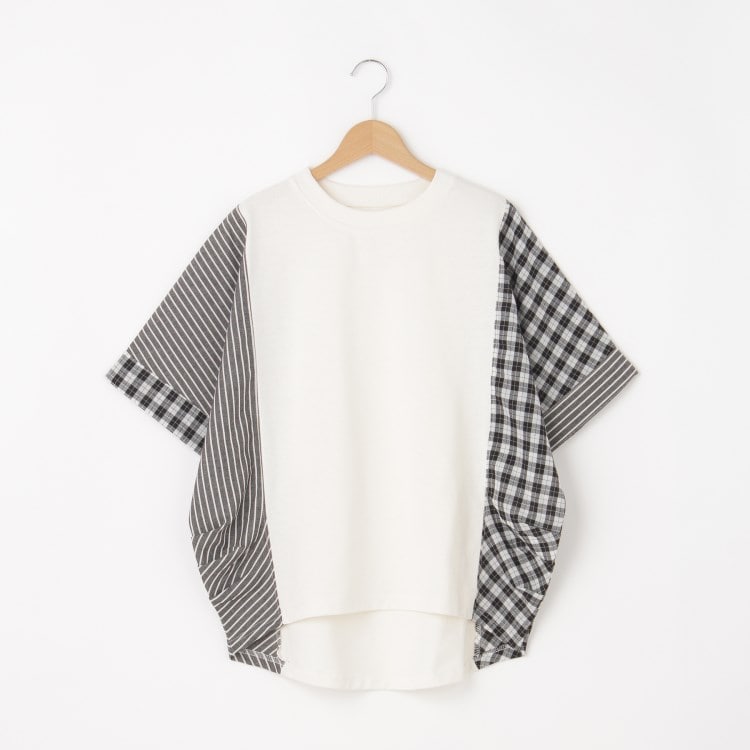 オフプライスストア(ウィメン)(OFF PRICE STORE(Women))のmyke（ミーカ） 異素材ビッグTシャツ【SALE/セール/カジュアル/デイリー/トレンド/ゆったり】 Ｔシャツ