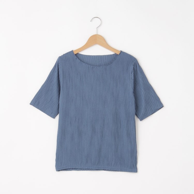オフプライスストア(ウィメン)(OFF PRICE STORE(Women))のmitis（ミティス） ウェーブジャガードクルーネックカットソー【SALE/セール/カジュアル/デイリー/トレンド/きれいめカジュアル】 カットソー