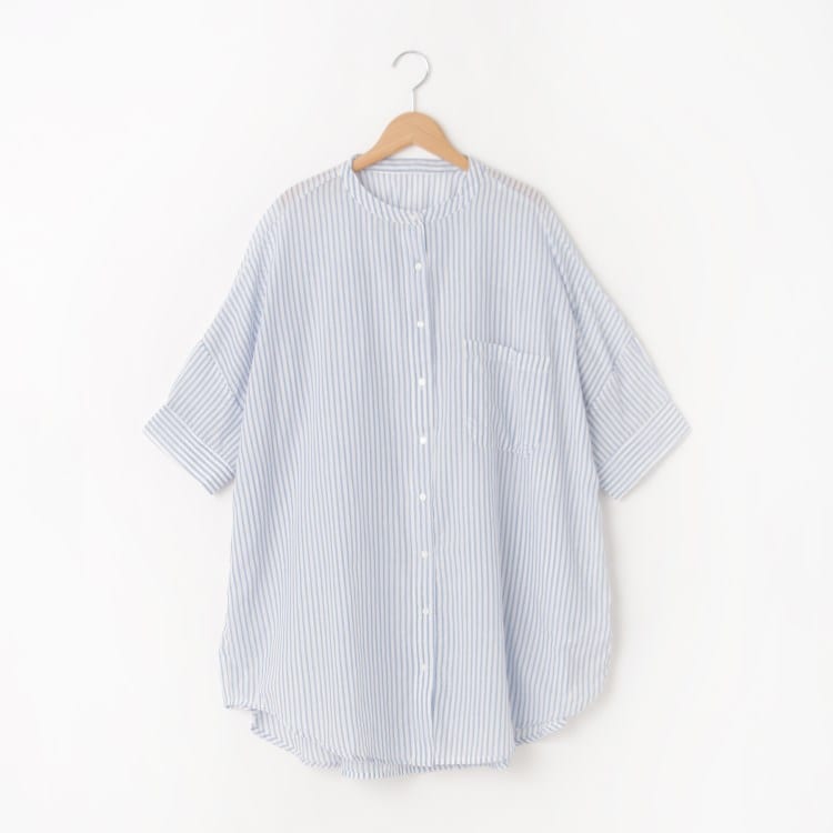 オフプライスストア(ウィメン)(OFF PRICE STORE(Women))のmitis（ミティス） ビッグシルエットストライプシャツ【SALE/セール/カジュアル/デイリー/トレンド/ゆったり/体型カバー】 シャツ・ブラウス