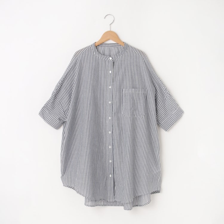オフプライスストア(ウィメン)(OFF PRICE STORE(Women))のmitis（ミティス） ビッグシルエットストライプシャツ【SALE/セール/カジュアル/デイリー/トレンド/ゆったり/体型カバー】 シャツ・ブラウス
