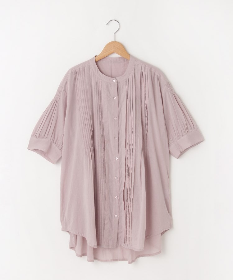 オフプライスストア(ウィメン)(OFF PRICE STORE(Women))のmitis（ミティス） プリーツロングシャツ【SALE/セール/カジュアル/デイリー/トレンド/ゆったり】 パープル(081)