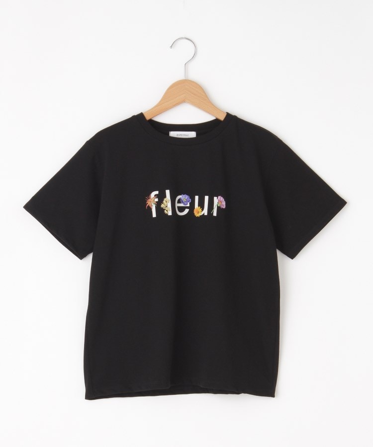オフプライスストア(ウィメン)(OFF PRICE STORE(Women))のESPEYRAC(エスペラック) ロゴTシャツ【SALE/セール/オフプライス/カジュアル/デイリー/トレンド/きれいめカジュアル】 ブラック(019)