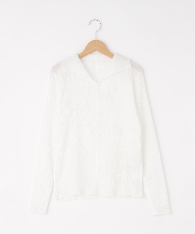 オフプライスストア(ウィメン)(OFF PRICE STORE(Women))のESPEYRAC(エスペラック) Vネックカットソー【SALE/セール/オフプライス/カジュアル/デイリー/トレンド/きれいめカジュアル】 ホワイト(001)