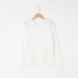 オフプライスストア(ウィメン)(OFF PRICE STORE(Women))のESPEYRAC(エスペラック) Vネックカットソー【SALE/セール/オフプライス/カジュアル/デイリー/トレンド/きれいめカジュアル】 ホワイト(001)
