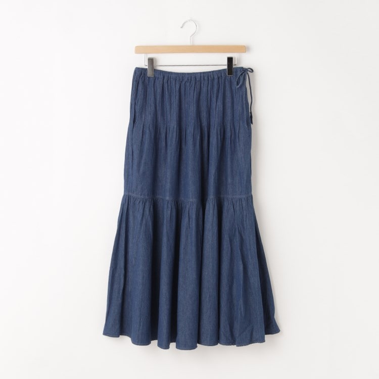 オフプライスストア(ウィメン)(OFF PRICE STORE(Women))のLEMELANGE(ル・メランジュ） デニム調フレアスカート マキシ・ロングスカート