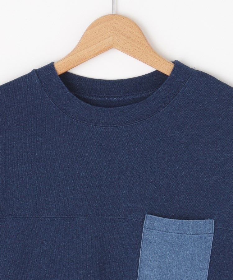 オフプライスストア(ウィメン)(OFF PRICE STORE(Women))のmyke（ミーカ） ポケット付きデニム切り替えカットソー【SALE/セール/カジュアル/デイリー/トレンド/ゆったり/体型カバー】3