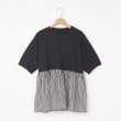 オフプライスストア(ウィメン)(OFF PRICE STORE(Women))のmitis（ミティス） ウエスト切り替えフレアカットソー【SALE/セール/カジュアル/デイリー/トレンド/ゆったり】 チャコールグレー(114)