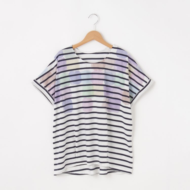 オフプライスストア(ウィメン)(OFF PRICE STORE(Women))のmyke（ミーカ） 水彩モザイクプリントカットソー【SALE/セール/カジュアル/デイリー/トレンド/ゆったり/水彩風】 カットソー