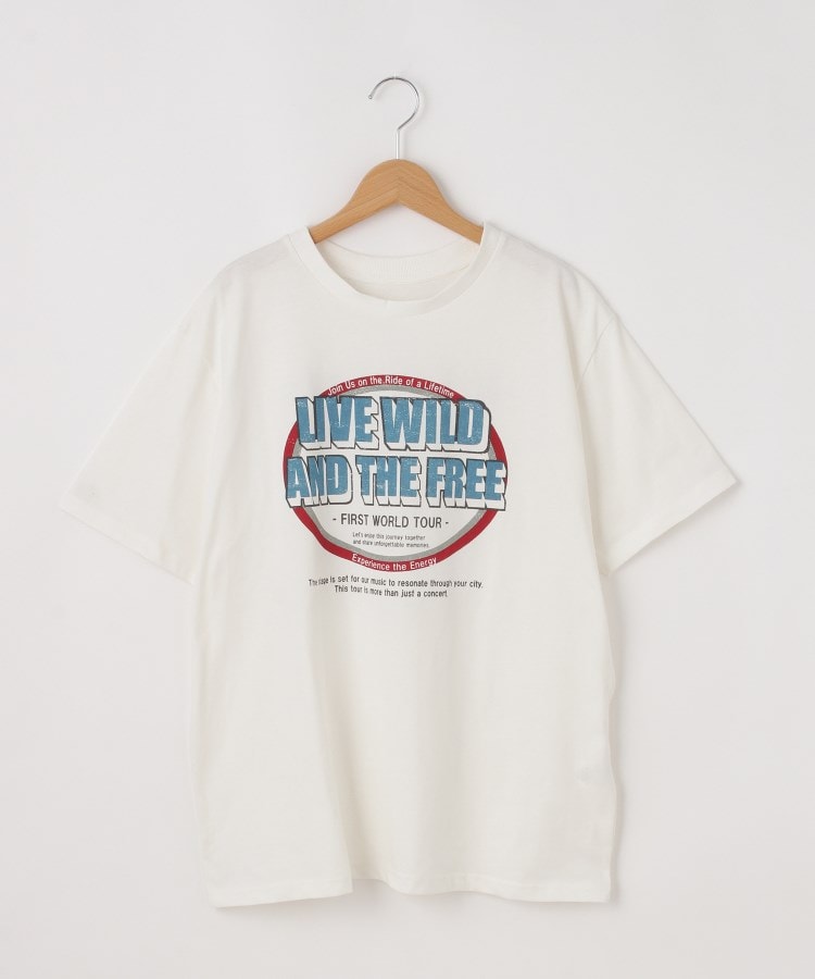 オフプライスストア(ウィメン)(OFF PRICE STORE(Women))のmyke（ミーカ） プリントTシャツ【SALE/セール/カジュアル/デイリー/トレンド/スポーティースタイル】 ホワイト1(001)