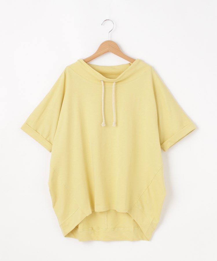 オフプライスストア(ウィメン)(OFF PRICE STORE(Women))のmyke（ミーカ） オーバーサイズ半袖プルオーバー【SALE/セール/カジュアル/デイリー/トレンド/ゆったり/体型カバー】 イエロー(032)