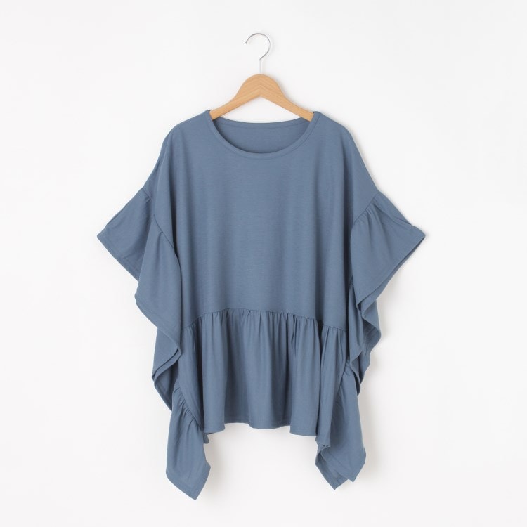 オフプライスストア(ウィメン)(OFF PRICE STORE(Women))のmitis（ミティス） COOL TOUCH フリルカットソー【SALE/セール/オフプライス/カジュアル/デイリー/トレンド/ゆったり/体型カバー】 カットソー