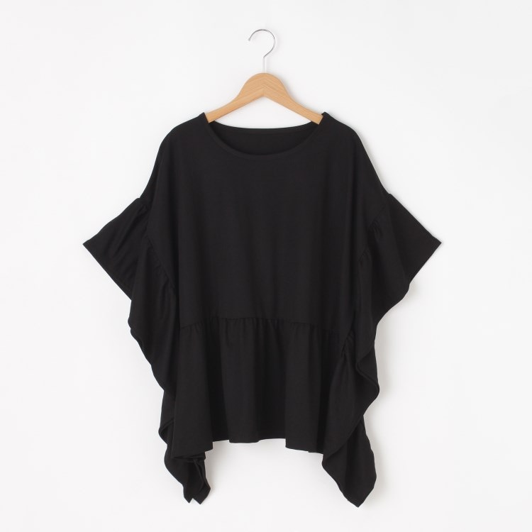 オフプライスストア(ウィメン)(OFF PRICE STORE(Women))のmitis（ミティス） COOL TOUCH フリルカットソー【SALE/セール/オフプライス/カジュアル/デイリー/トレンド/ゆったり/体型カバー】 カットソー