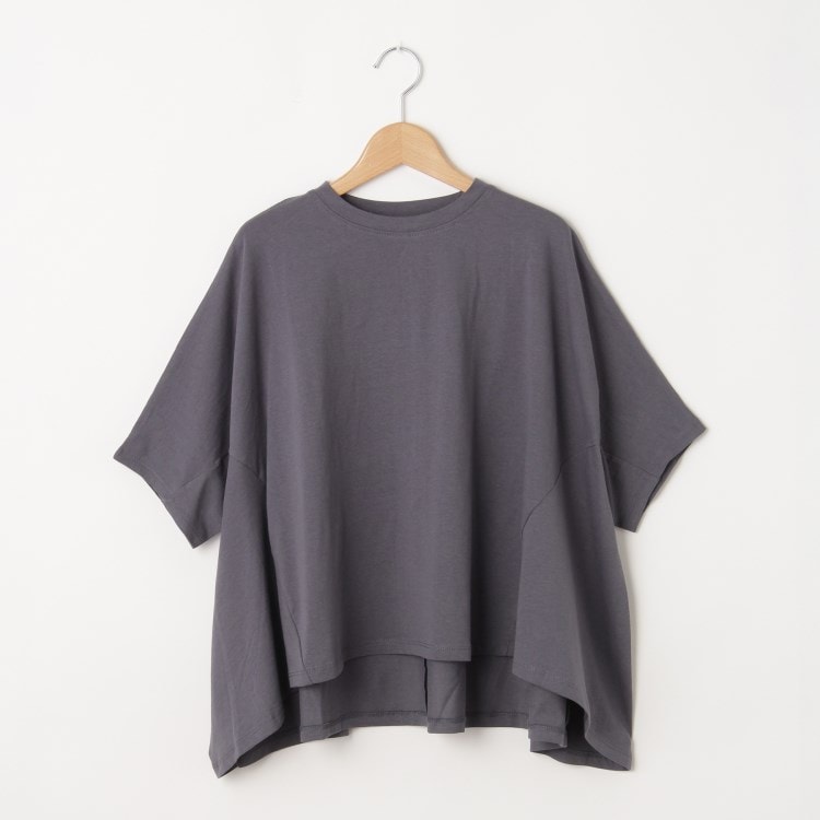 オフプライスストア(ウィメン)(OFF PRICE STORE(Women))のmitis（ミティス） 裾フレアコットンカットソー【SALE/セール/オフプライス/カジュアル/デイリー/トレンド/ゆったり/体型カバー】 カットソー