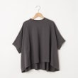 オフプライスストア(ウィメン)(OFF PRICE STORE(Women))のmitis（ミティス） 裾フレアコットンカットソー【SALE/セール/オフプライス/カジュアル/デイリー/トレンド/ゆったり/体型カバー】 チャコールグレー(014)