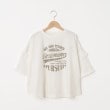 オフプライスストア(ウィメン)(OFF PRICE STORE(Women))のmyke（ミーカ） 袖フリルプリントTシャツ【SALE/セール/オフプライス/カジュアル/デイリー/トレンド】 ホワイト1(001)