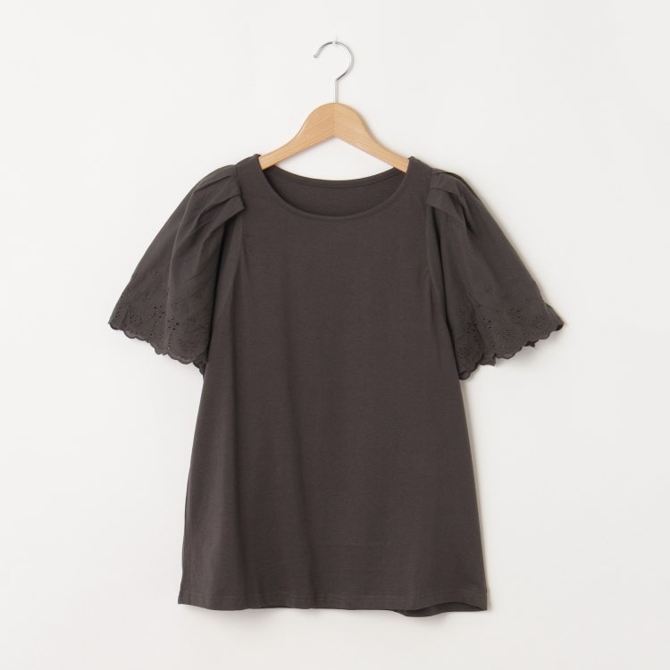 オフプライスストア(ウィメン)(OFF PRICE STORE(Women))のmyke（ミーカ） コットンレース刺繍カットソー【SALE/セール/オフプライス/カジュアル/デイリー/トレンド】 カットソー