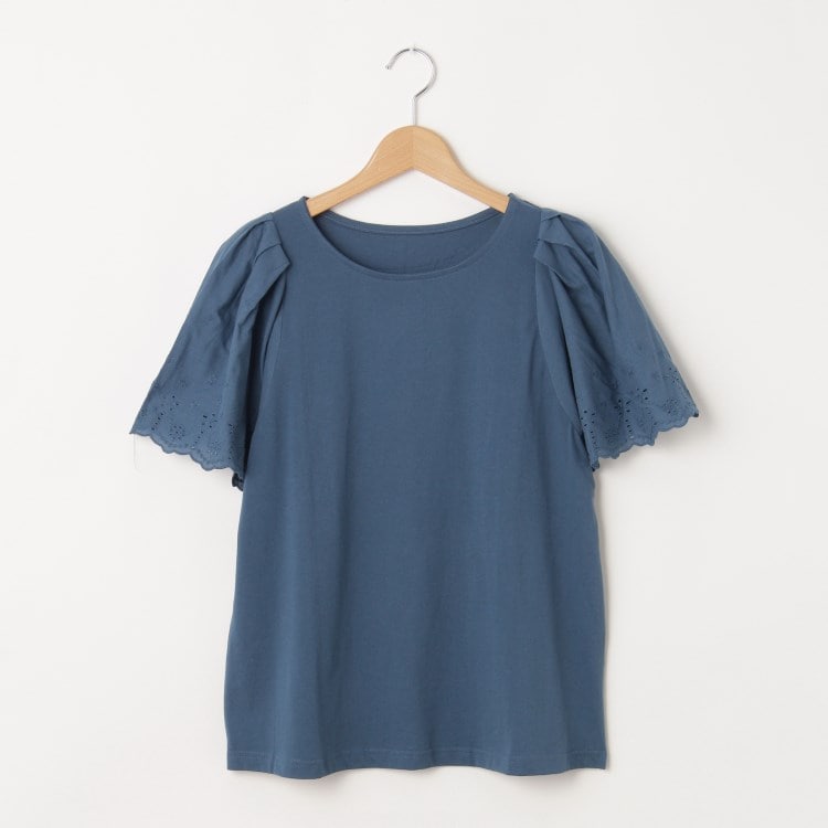 オフプライスストア(ウィメン)(OFF PRICE STORE(Women))のmyke（ミーカ） コットンレース刺繍カットソー【SALE/セール/オフプライス/カジュアル/デイリー/トレンド】 カットソー