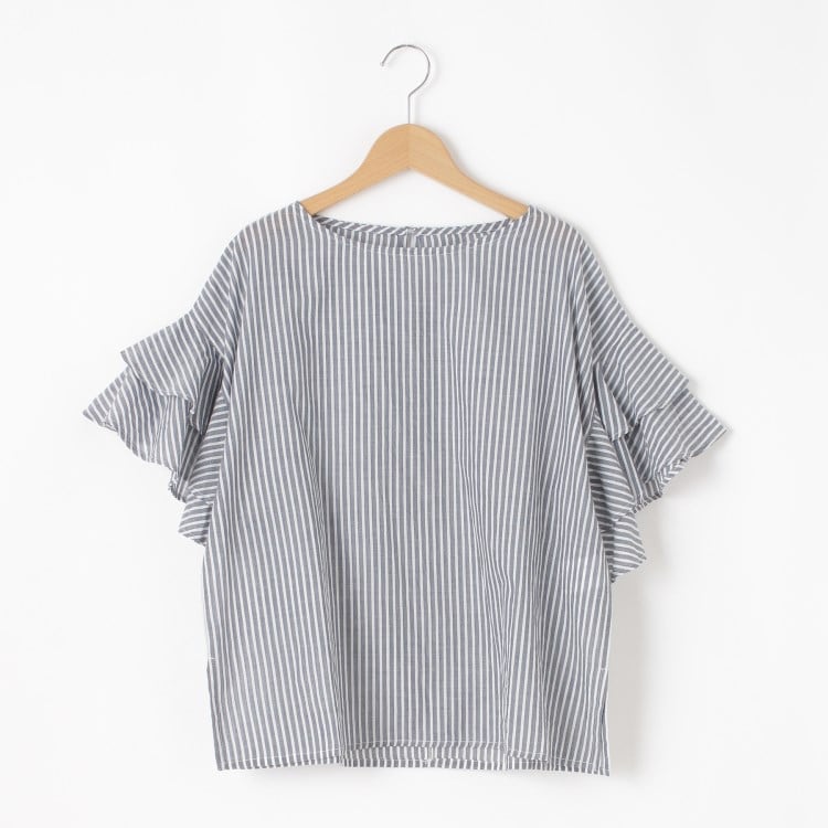 オフプライスストア(ウィメン)(OFF PRICE STORE(Women))のmitis（ミティス） ストライプブラウス【SALE/セール/オフプライス/カジュアル/デイリー/トレンド/ゆったり/体型カバー】 シャツ・ブラウス