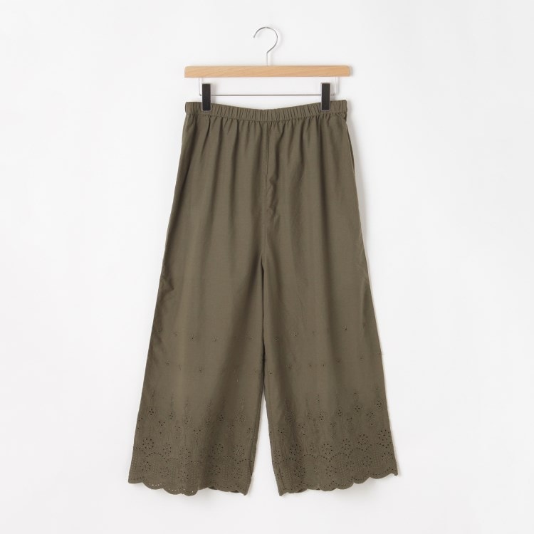 オフプライスストア(ウィメン)(OFF PRICE STORE(Women))のmitis（ミティス） コットン刺繍レースパンツ【SALE/セール/オフプライス/カジュアル/デイリー/トレンド/ルーズシルエット/ゆったり】 6～9分丈パンツ