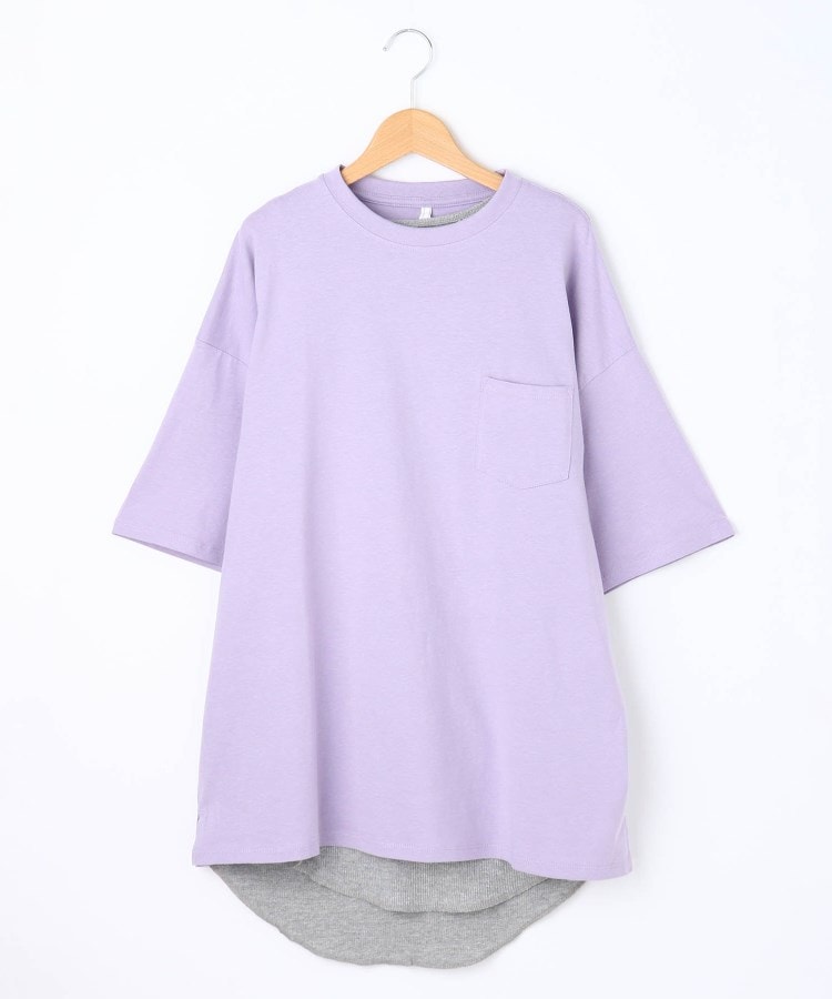 オフプライスストア(メンズ)(OFF PRICE STORE(Mens))の【2セットアイテム】HALHAM インナー付きポケットTシャツ ロイヤルパープル(082)