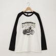 オフプライスストア(メンズ)(OFF PRICE STORE(Mens))のHALHAM（ハルハム） 配色ラグランプリントロンT【SALE/カジュアル/デイリー/トレンド/ストリート/スポーティースタイル/ユニセックス】 ブラック(019)