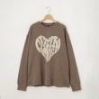 オフプライスストア(メンズ)(OFF PRICE STORE(Mens))のHALHAM（ハルハム） ヴィンテージ風ハートロゴプリントロンT モカ(041)