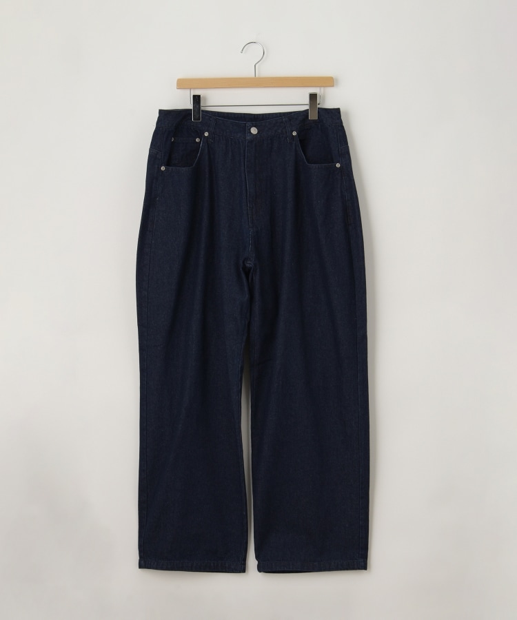 オフプライスストア(メンズ)(OFF PRICE STORE(Mens))のHALHAM（ハルハム） ワイドストレートデニムパンツ【SALE/カジュアル/デイリー/トレンド/ルーズシルエット/ストリート/スポーティースタイル】 インディゴ(093)