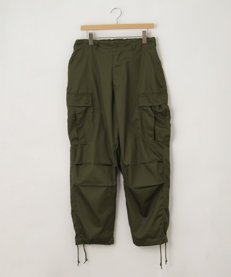 オフプライスストア(メンズ)(OFF PRICE STORE(Mens))のHALHAM（ハルハム） 裾ドロスト付きカーゴパンツ【SALE/カジュアル/デイリー/トレンド/ルーズシルエット/ゆったり/ユニセックス】 カーキ(027)