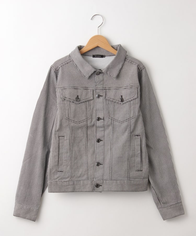 オフプライスストア(メンズ)(OFF PRICE STORE(Mens))のRelation（リレーション） チェック柄Gジャン【SALE/カジュアル/デイリー/トレンド/ストリート/ユニセックス】 千鳥(012)