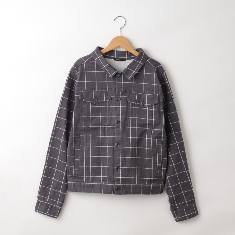 オフプライスストア(メンズ)(OFF PRICE STORE(Mens))のRelation（リレーション） チェック柄Gジャン【SALE/カジュアル/デイリー/トレンド/ストリート/ユニセックス】 デニムジャケット