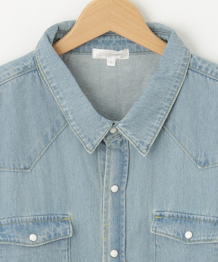 オフプライスストア(メンズ)(OFF PRICE STORE(Mens))のEnjouemen（エンジョウメン） スナップボタンデニムシャツ【SALE/カジュアル/デイリー/トレンド/ストリート/ユニセックス】3