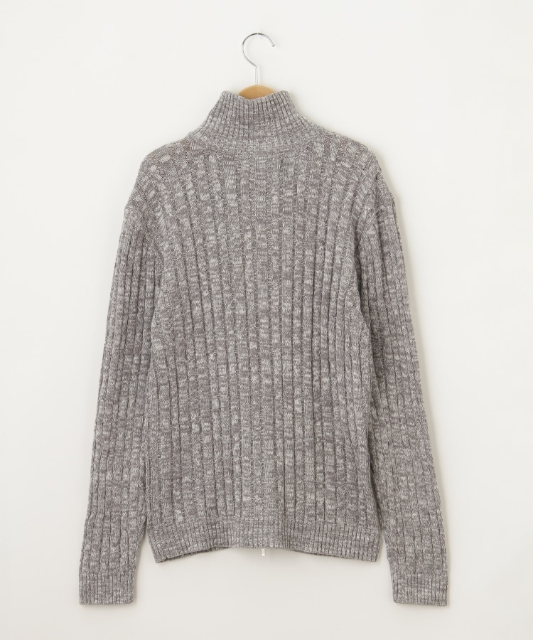 オフプライスストア(メンズ)(OFF PRICE STORE(Mens))の(Never)Acquiesce (ネバーアクイース) リブ＆ケーブル編みジップニットカーディガン【SALE/カジュアル/デイリー/トレンド/ストリート】3